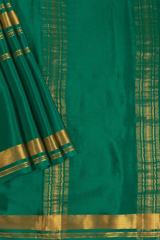 Luxurious Green Mysore Silk Saree - Unmatched Quality