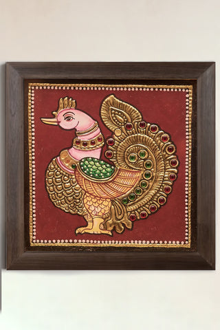 Graceful Annapakshi Tanjore Painting
