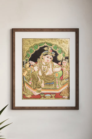 Bal Krishna Tanjore Painting