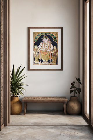 Balakrishna with Gopikas Tanjore Painting