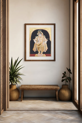 Venu Gopala Tanjore Painting