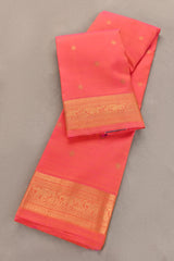 Divya Khosla's Dual-tone Pink and Orange Kanjivaram Saree (Made to order)