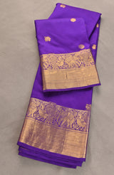 Royal Purple Kanchipuram Pure Silk Saree