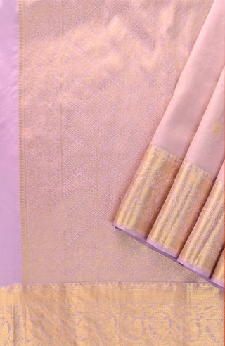 Mauve Kanchipuram Pure Silk Saree