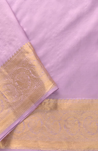 Mauve Kanchipuram Pure Silk Saree