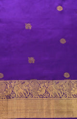 Royal Purple Kanchipuram Pure Silk Saree