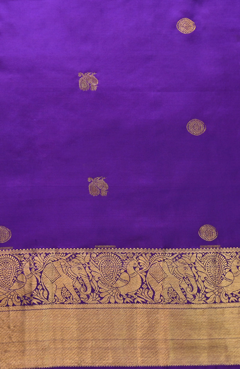 Royal Purple Kanchipuram Pure Silk Saree