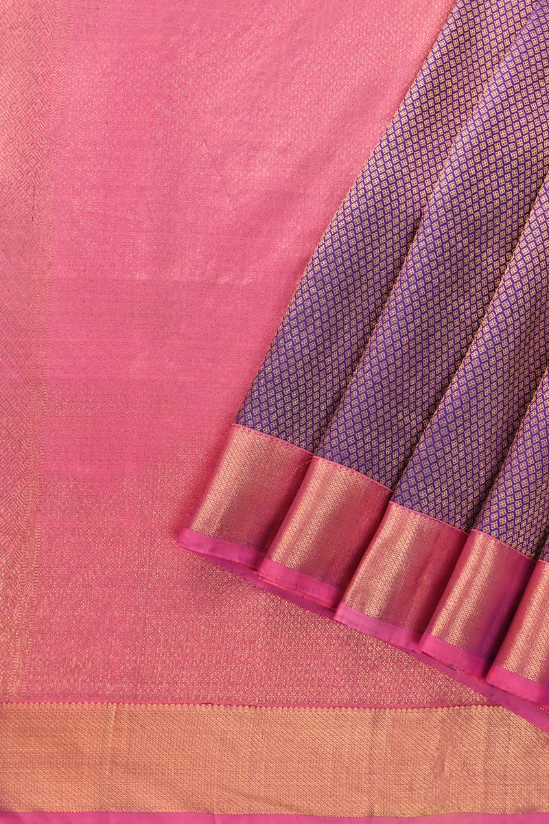 Navy Blue Kanchipuram Pure Silk Saree