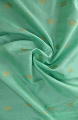 Sea Green Kanchipuram Pure Silk Saree