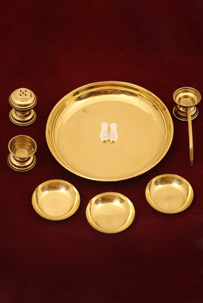 Brass Guru Pooja Kit(Delivery India Only)