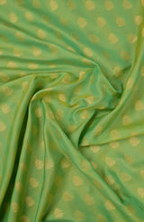 Lumnious Green Banarasi Blended Saree