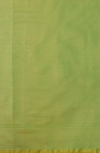 Lumnious Green Banarasi Blended Saree