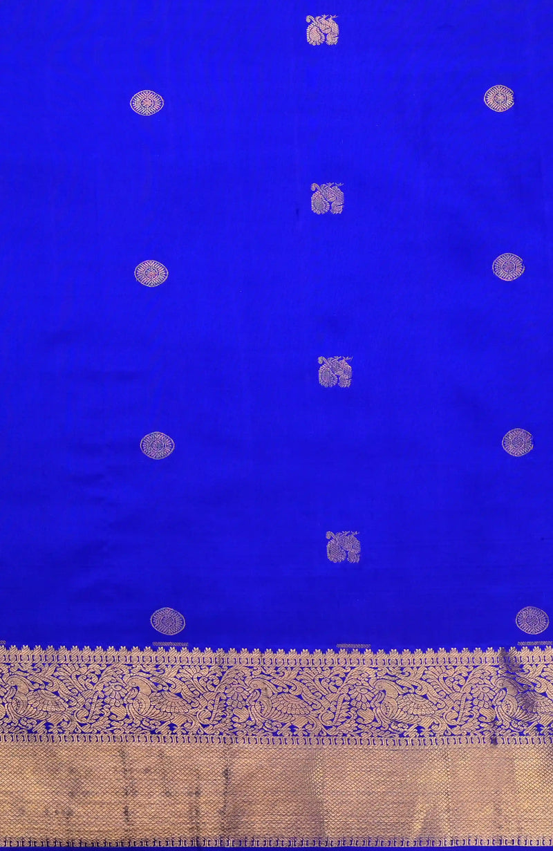 Blue Kanchipuram Silk Saree (Made to order)