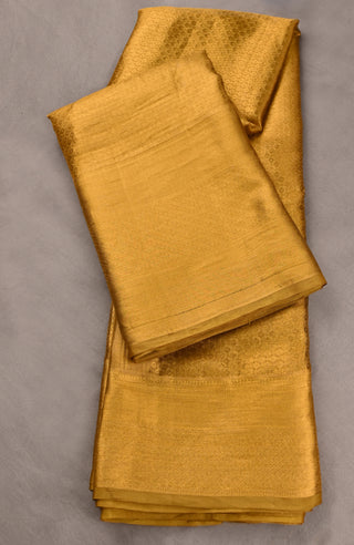 Gold Kanchipuram Pure Silk Saree