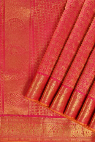 Rani Pink Kanchipuram Pure Silk Saree