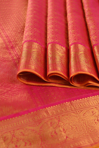 Rani Pink Kanchipuram Pure Silk Saree