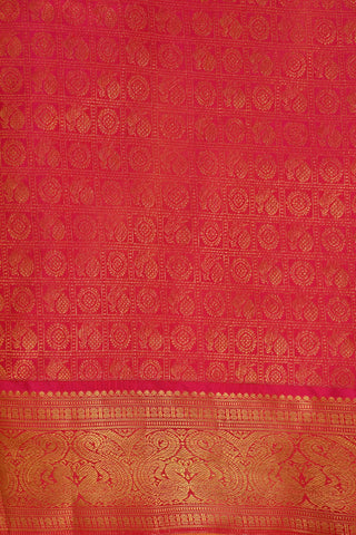 Rani Pink Kanchipuram Pure Silk Saree