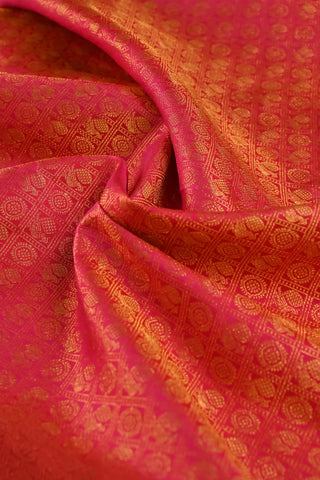 Rani Pink Kanchipuram Pure Silk Saree