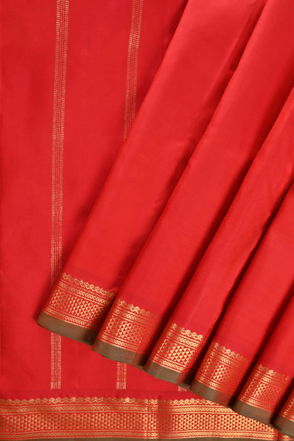 Red Kanchipuram Pure Silk Saree