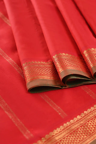 Red Kanchipuram Pure Silk Saree