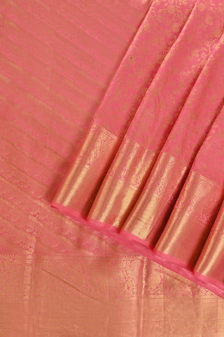 Pink Kanchipuram Pure Silk Saree