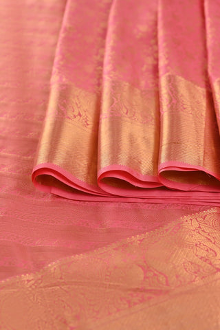 Pink Kanchipuram Pure Silk Saree