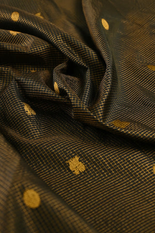 Black Kanchipuram Pure Silk Saree