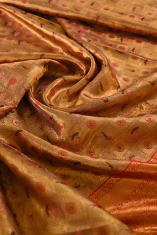 Gold tissue Kanchipuram Pure Silk Saree