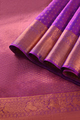 Purple Kanchipuram Pure Slk Saree