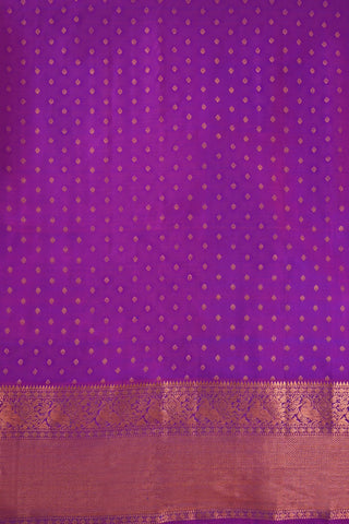 Purple Kanchipuram Pure Slk Saree