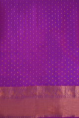 Purple Kanchipuram Pure Slk Saree