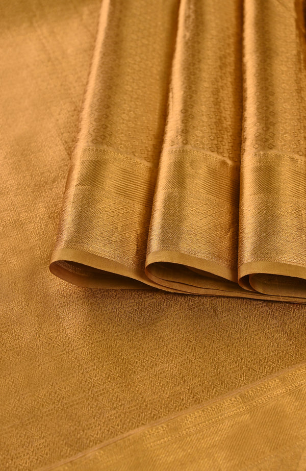 Gold Kanchipuram Pure Silk Saree