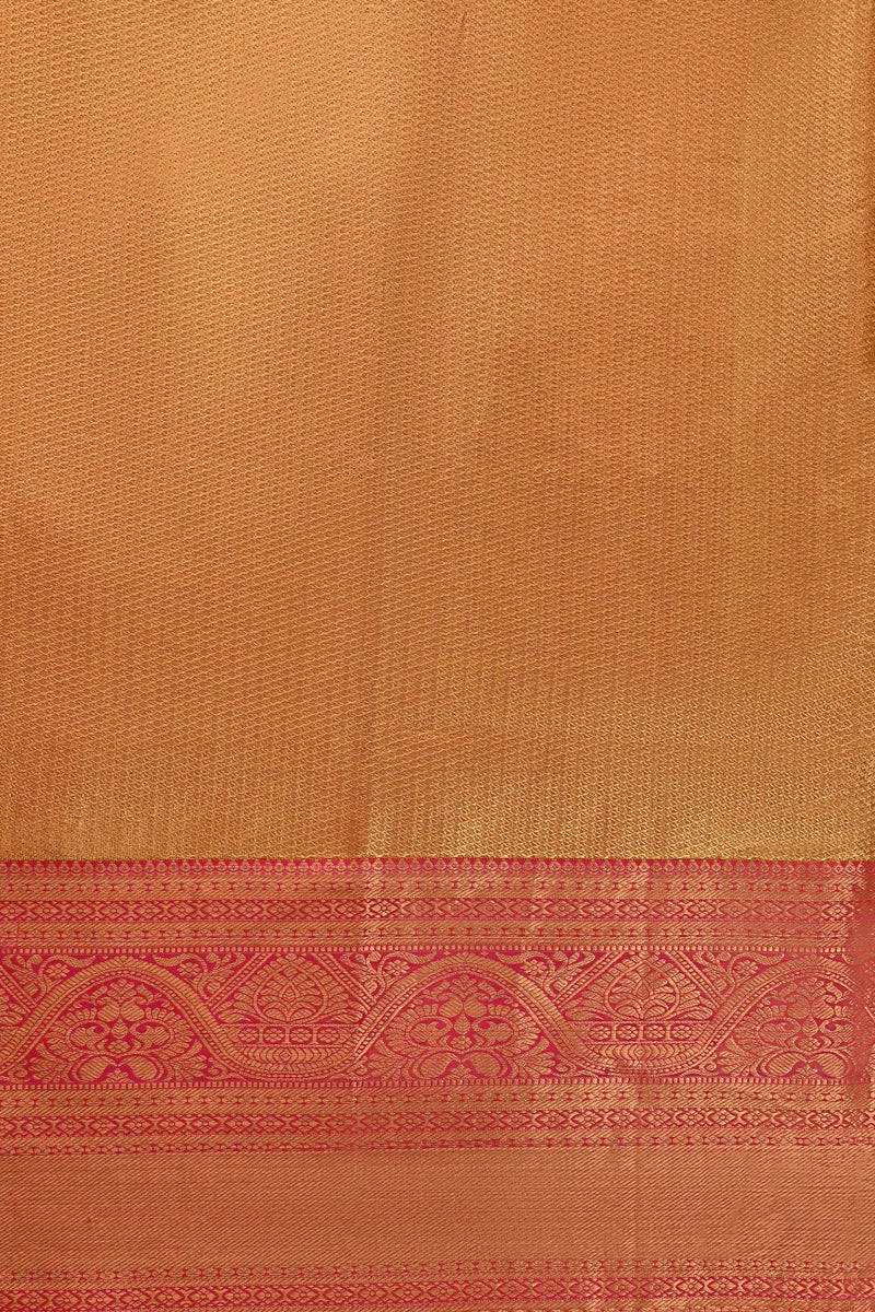 Golden Kanchipuram Tissue Saree