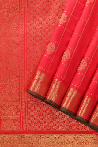 Red Kanchipuram Pure Silk Saree