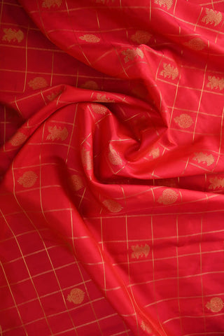 Red Kanchipuram Pure Silk Saree