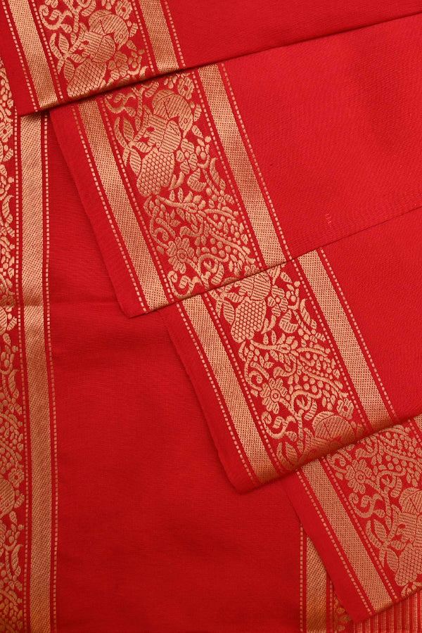 Red Kanchipuram Handloom Silk saree