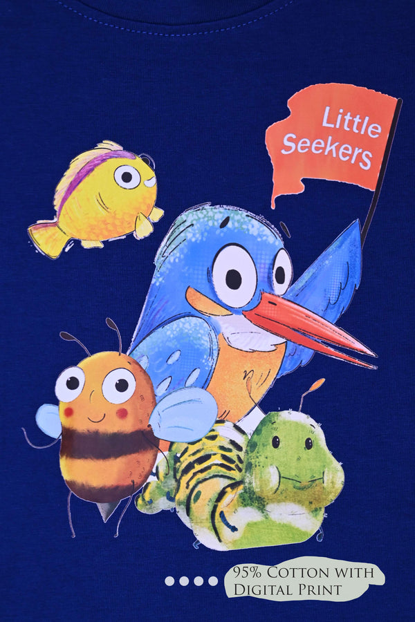 Little Seekers Blue Cotton Tee