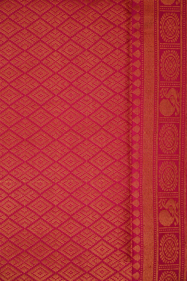 Yellow Kanchipuram Handloom Silk saree