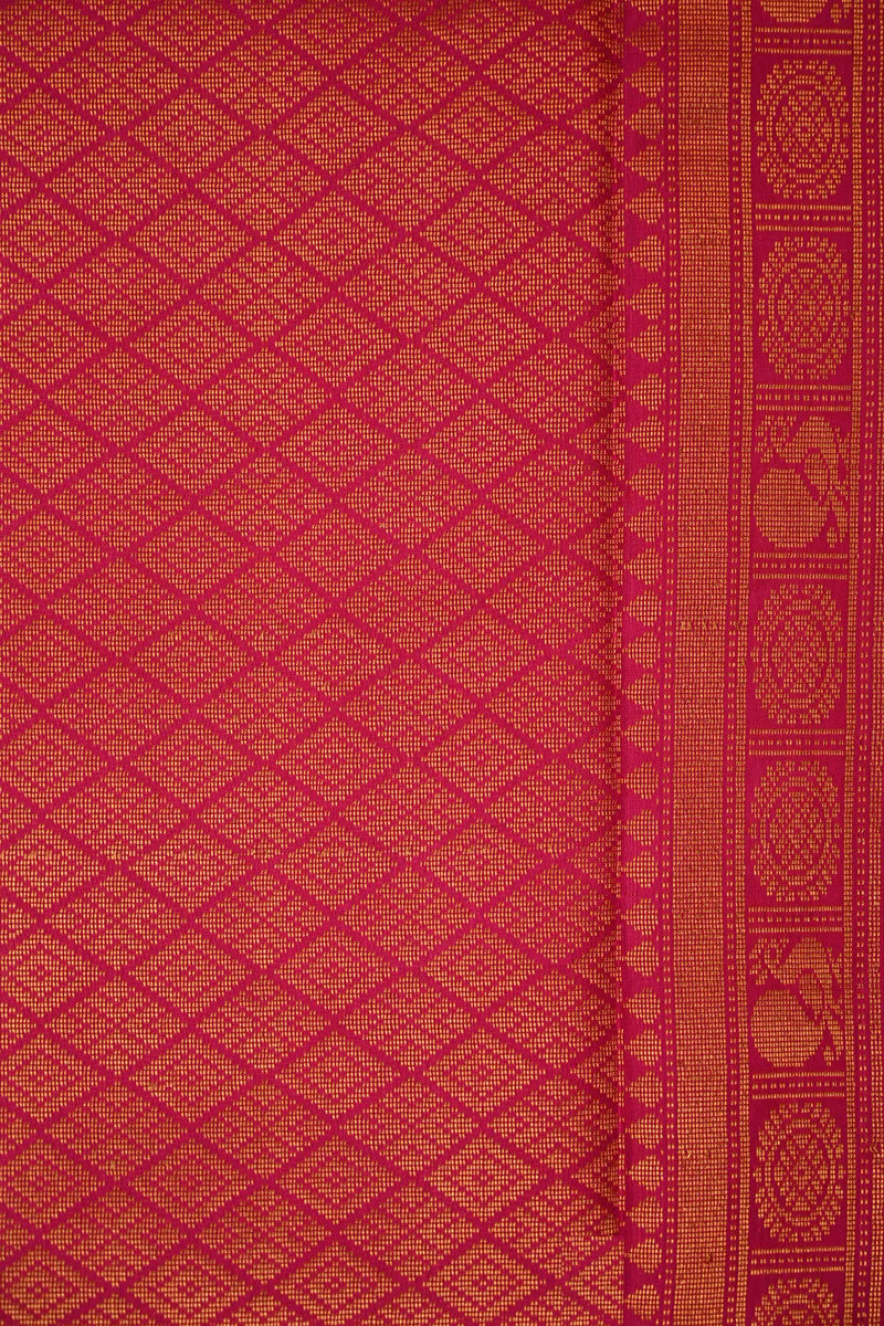 Yellow Kanchipuram Handloom Silk saree
