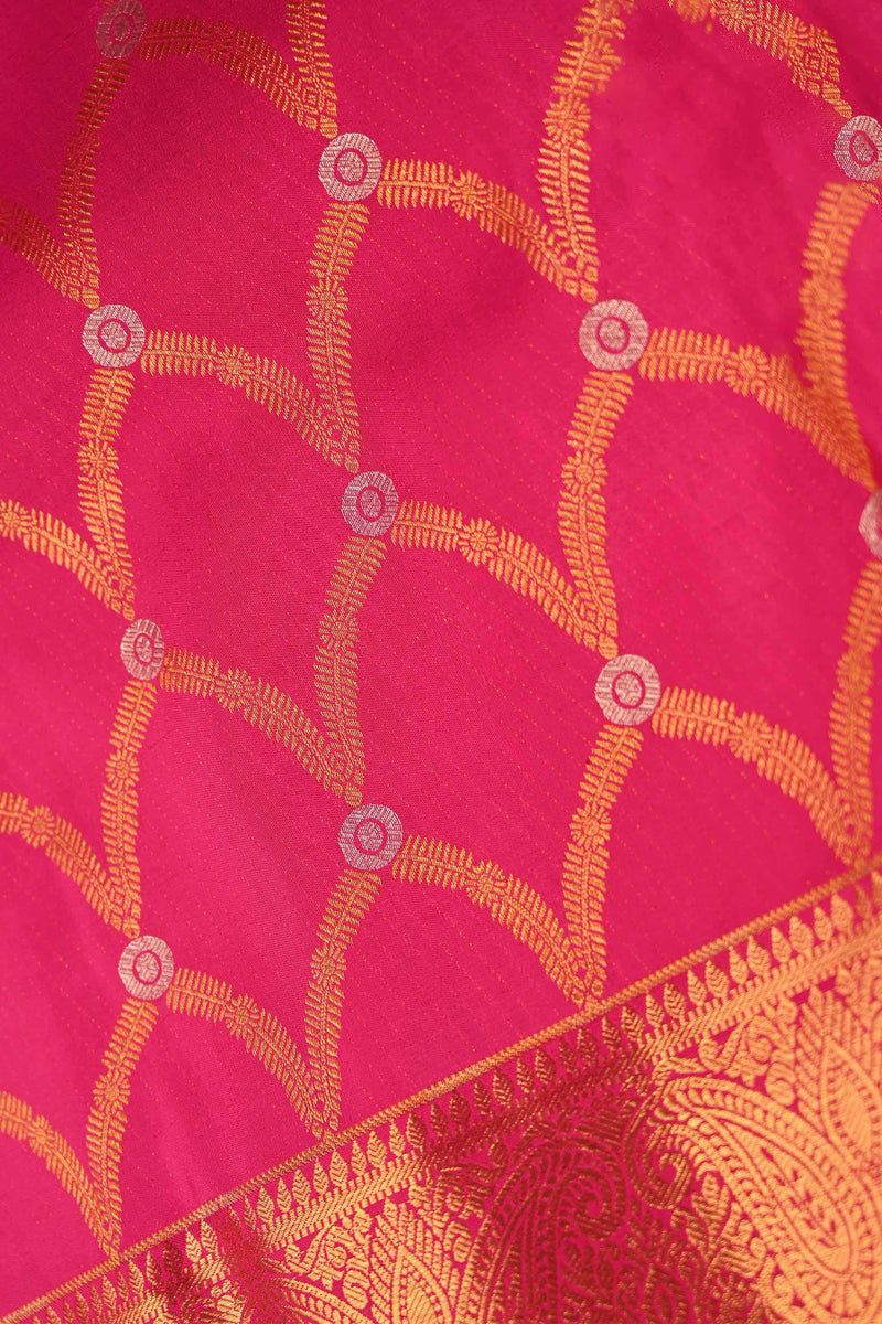 Royal Radiance: Pink Kanchipuram Silk Saree (inspired by Alia Bhatt's Saree, Made to Order)