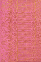 Light Pink and Gold Kanchipuram Handloom Silk saree