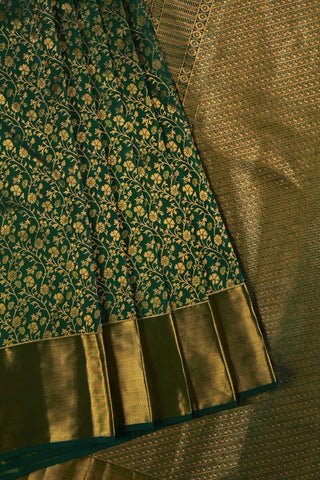 Green and Gold Kanchipuram Handloom Silk Saree