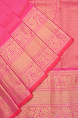 Blush Pink and Gold Kanchipuram Handloom Silk saree