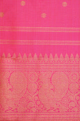 Blush Pink and Gold Kanchipuram Handloom Silk saree