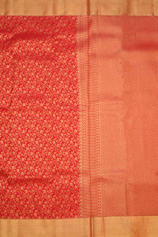 Red & Gold Kanchipuram Pure Silk Saree