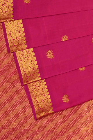 Purple Kanchipuram Handloom Silk Saree