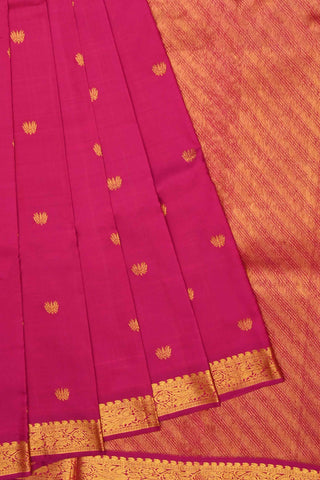 Purple Kanchipuram Handloom Silk Saree