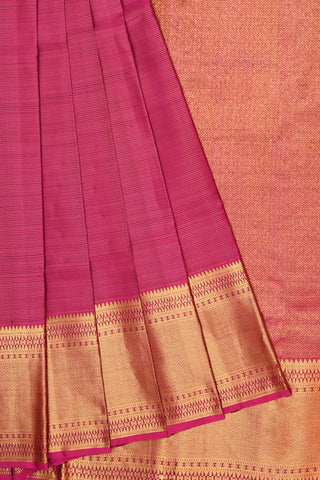 Purplish Magenta Kanchipuram Handloom Silk Saree