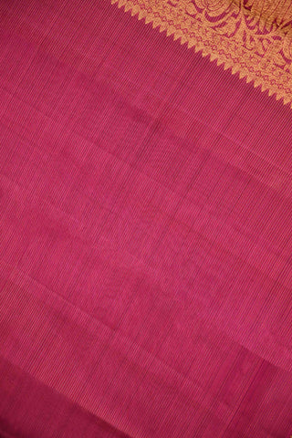 Purplish Magenta Kanchipuram Handloom Silk Saree