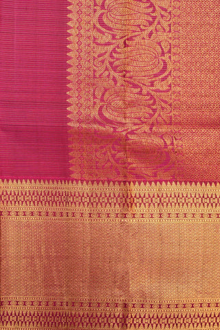 Purplish Magenta Kanchipuram Handloom Silk Saree